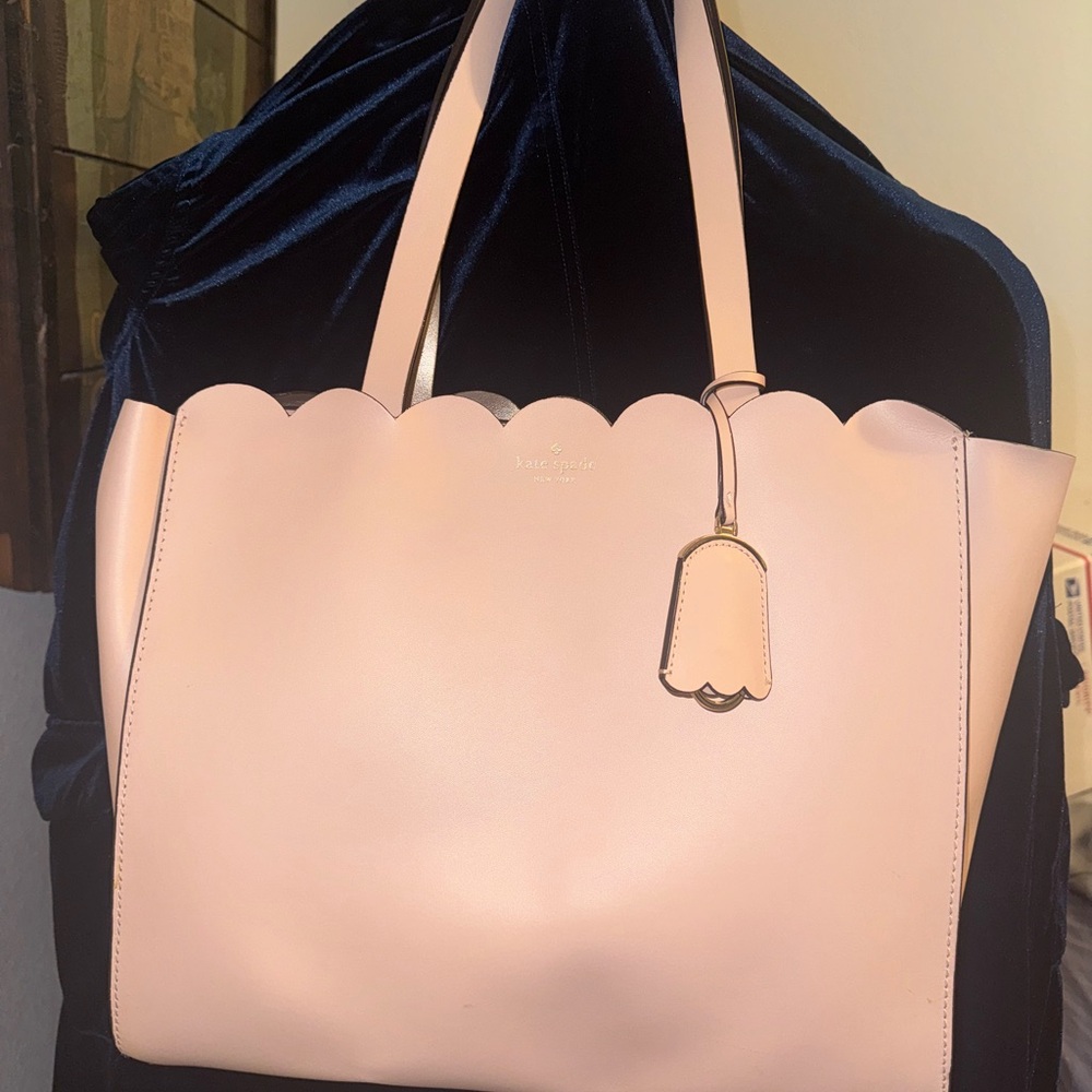 Kate Spade Pink Scalloped Tote Bag